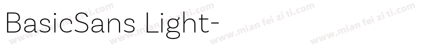 BasicSans Light字体转换